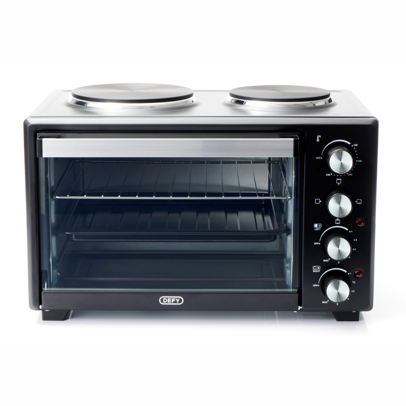 Defy - MOH 2330 BL - Black - 2 Plate Mini Oven